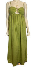 Nuevo con etiquetas Moda Nova Para Mujer Maxi Vestido Brenda Popelina Chartreuse Mediano
