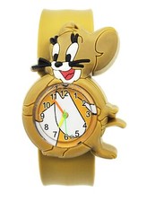 Reloj de pulsera de calidad Tom y Jerry dibujos animados para niños con correa de bofetada JERRY UK