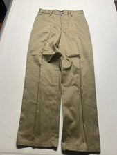 Pantalones chinos Dockers D3 verde oliva sin arrugas clásicos de negocios para hombre 30x32 nuevos con etiquetas
