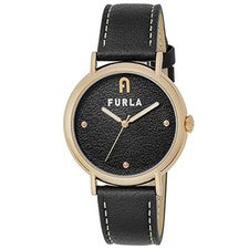 Reloj de pulsera FURLA EASYSHAPE esfera negra acero inoxidable 37 mm reloj WW...