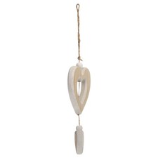 Colgante de madera corazón colgante decoración para decoración interior del hogar