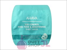 Ahava T.T.S. Control de edad tono uniforme y brillante. Mascarilla Sábana 17 g