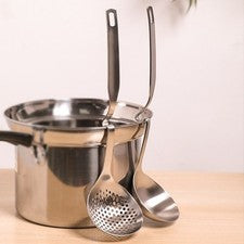 Juego de cucharas sopera Hot Pot 304 con gancho para colgar y separador de aceite