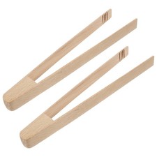 2 piezas utensilios de cocina pinzas de cocina madera pinzas para barbacoa clips para alimentos