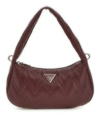 Bolso de hombro GUESS Eda Top Zip Shoulder Bag Borgoña