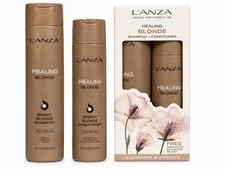Set de regalo champú y acondicionador rubio brillante rubio curativo L’ANZA 18,6 fl oz