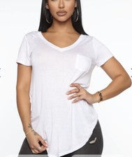 Camiseta blanca para mujer talla pequeña