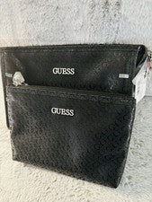 GUESS Bolso sin asas negro Muñequera Logo Cremallera Corazón Dije Mujer Rectángulo Diseñador
