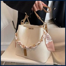 Nuevo Bolso de Hombro de Lujo de Moda para Mujer Bolso Cubo de Gran Capacidad con Cinta