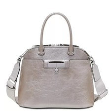 Bolso Bandolera CALVIN KLEIN Becky Metalizado Convertible Mujer -Platino