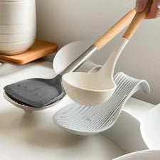 Bandeja de cuchara de silicona 23 x 10,6 x 5 cm soporte de utensilios de cocina resistente al calor