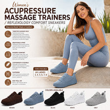 Entrenadores de masaje de acupresión para damas Zapatos cómodos transpirables de reflexología para mujeres