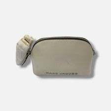 Bolso Bandolera Marc Jacobs Para Mujer Cuero Recubierto Blanco Pequeña Cúpula