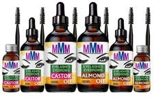 Aceite de ricino 100% orgánico puro, aceite de almendras dulces pestañas crecimiento del cabello