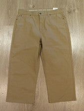SMITH'S WORKWEAR~ Pantalones elásticos caqui nuevos con etiquetas para hombre~ 34W x 23L Estilo-S1102S ¡Nuevos!