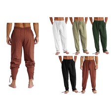 Pantalones Para Hombre Renacimiento Florers Cintura Elástica Halloween Navegador Disfraz