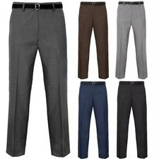 Pantalones formales para hombre oficina negocios informales inteligentes negocios trabajo pantalones