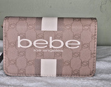 Bandolera Bebe Paisly con solapa para mujer cartera imitación cuero topo nueva con etiquetas
