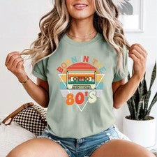 Camiseta Born N The 80s Cassette Tape para mujer estilo retro