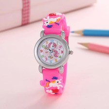 Reloj Unicornio 3D Niñas Reloj Silicona Niño Muñeca Para Niño 4 Colores. Reino Unido