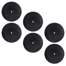 Adornos de vinilo adhesivos de pared 6 piezas discos decorativos decoración interior habitación