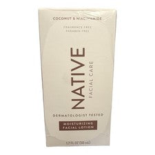 LOCIÓN HIDRATANTE Native Facial Care 1,7 oz coco + niacinamida nuevo en caja paquete de 3
