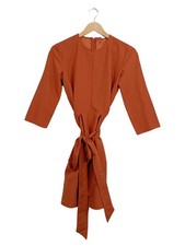 Vestido midi mujer ASOS elegante naranja business talla 32 XXS