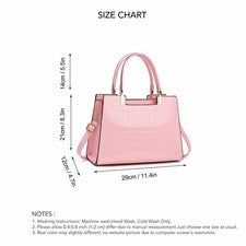 Mujeres Bolso de Mano Material PU Patrón de Repujado Bolso de Hombro para Trabajo Diario Compras