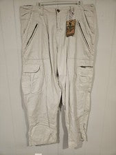 Pantalones Lee Cooper Hombre Carga Multi-bolsillo Algodón Lino 40x31 Nuevos con Etiquetas Estilo Europeo