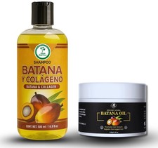 Set de cuidado del cabello con aceite de batana-champú con colágeno, romero y aloe vera (16,9 fl oz