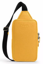 Bolso Bandolera COACH Sullivan Pack CP207 NUEVO CON ETIQUETAS en Cuero Guijarro Amarillo