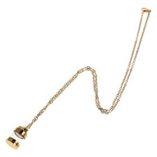 Stainless Steel Openable Pendants Perfume Bottle Necklace Glass Container