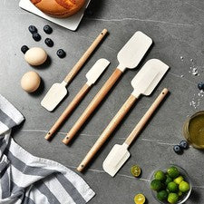 Juego de espátulas de silicona para decoración de tartas resistente al calor hasta 428 °F apto para lavavajillas