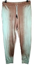 Nuevo con etiquetas $125 Eleven Paris Para hombres Calce Suelto Taupe Profundo Spray Cónico Jogger Talla Grande