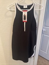 Pantalón corto activo sin mangas para mujer Sage Collective con vestido, negro, talla M