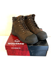 Wolverine Rig ST a prueba de agua 6” punta de acero para hombre talla 12 marrón W240055