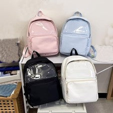 Nuevo Preppy Estilo Lolita Mujer Estudiante Bolso Ita Transparente Mochila Bolso