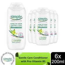 Acondicionador Simple Kind to Hair Gentle Care, 6 x 200 ml