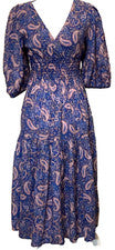 Vestido boho campesino Ten Sixty Sherman para mujer mezcla de algodón talla S NUEVO CON ETIQUETAS PRECIO DE VENTA SUGERI
