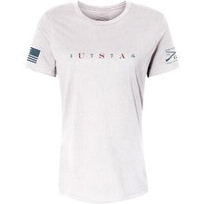 Camiseta para mujer estilo Grunt calce relajado EE. UU. 76 - blanca