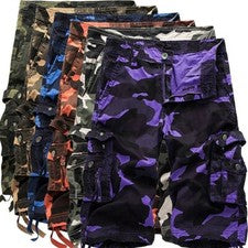 PANTALONES CORTOS CARGO PARA HOMBRES CALIDAD PREMIUM EJÉRCITO CAMUFLAJE MEDIO PANTALÓN CAMUFLAJE ALGODÓN