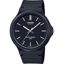 Orologio Uomo CASIO MW-240-1EVDF Silicone Nero Classico Vintage Sub 50mt