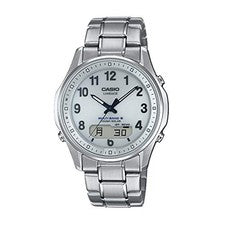 CASIO LINEAGE LCW-M100TSE-7AJF esfera blanca solar atom radio titanio hombre...