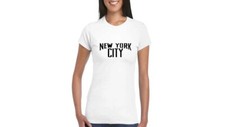 CAMISETA MUJER - CIUDAD DE NUEVA YORK - MODA - CIUDAD - PEQUEÑA