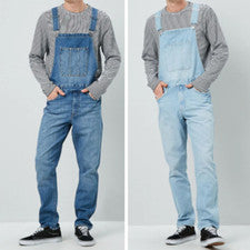 Pantalones de mezclilla con tirantes para hombre Pantalones de una pieza para hombre Pantalones de estilo causal