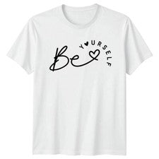 Camiseta Be Yourself Motivational Hombre Mujer Camiseta Gráfica Unisex Top