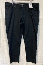 Pantalones rectos para hombre 33X32 Sonoma negros todo el día pantalones elásticos ropa flexible cintura