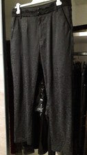 Elegante pantalón vampiro gótico ornamental brocado real pantalón