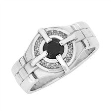 NEU Herrenring aus 925er Silber mit Stein, Ring, Silberring, Zirkonia Siegelring