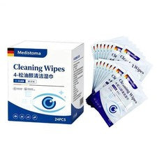 Toallitas para los ojos, 24 unidades, cuidado facial removedor suave y refrescante